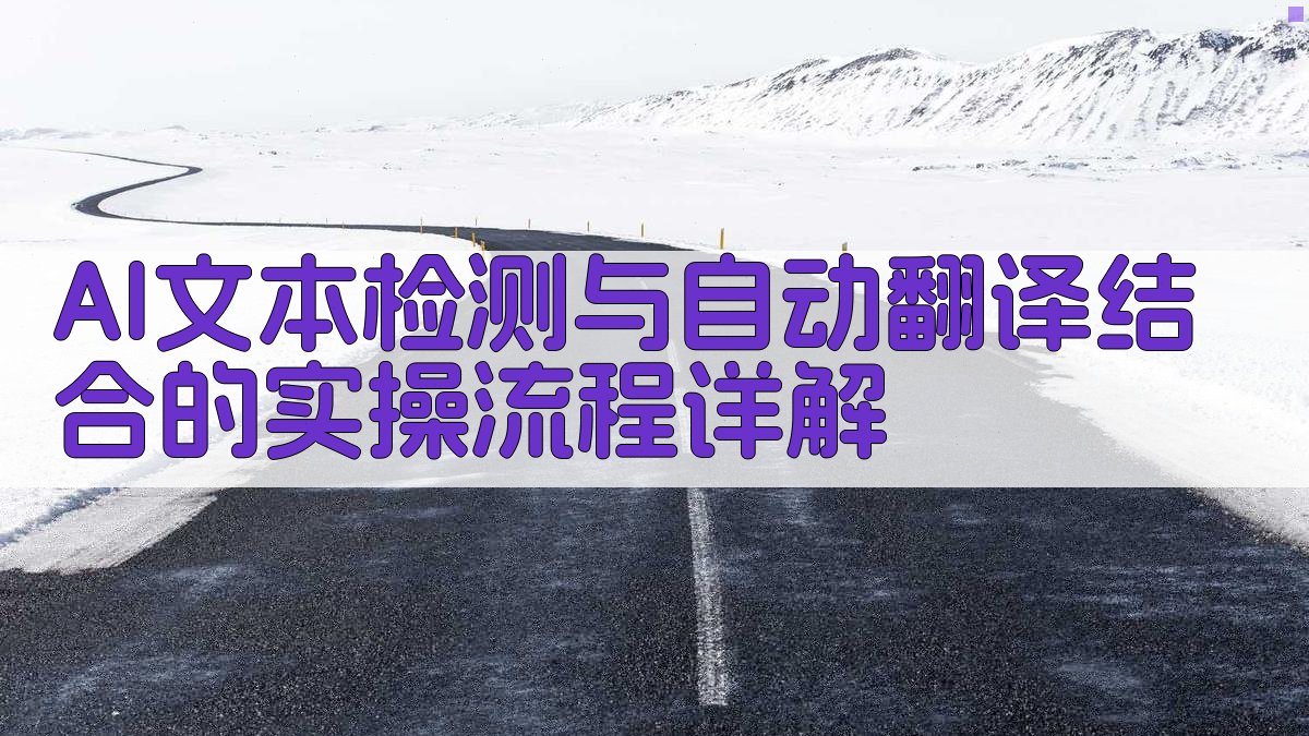 AI文本检测与自动翻译结合的实操流程详解 图2