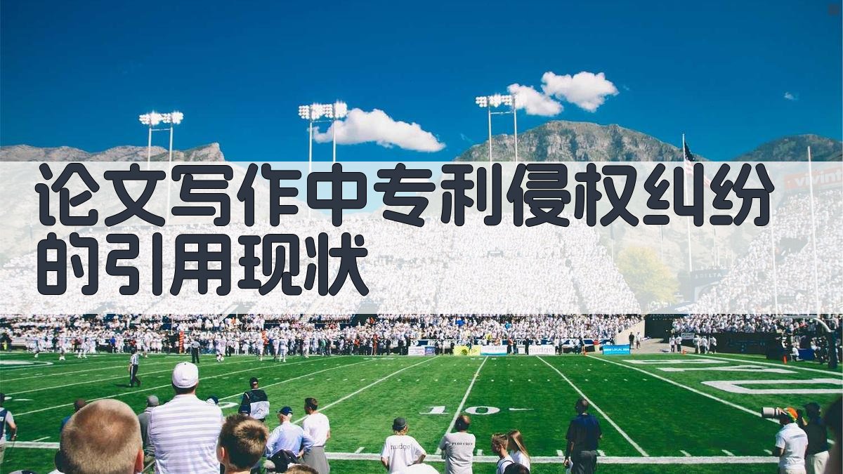 论文写作中专利侵权纠纷的引用现状 图1