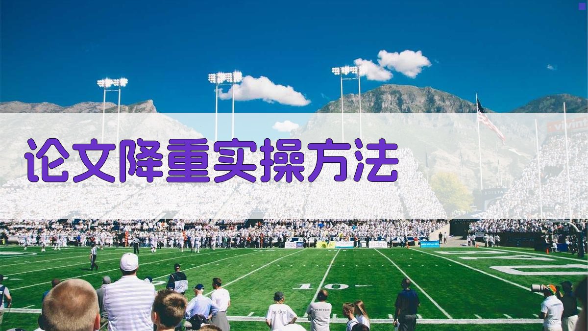 论文降重实操方法 图2
